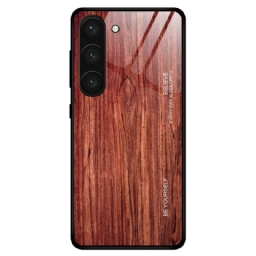 Kuori Samsung Galaxy S23 Plus 5G Wood Design Karkaistu Lasi