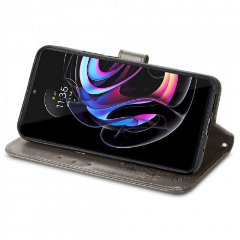 Flip Case Motorola Edge 20 Pro Aasian Kukat