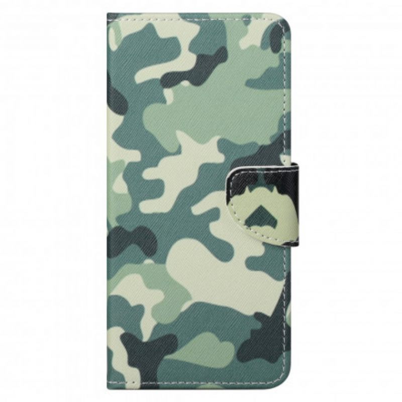 Flip Case Motorola Edge 20 Pro Military Camouflage