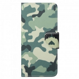 Flip Case Motorola Edge 20 Pro Military Camouflage