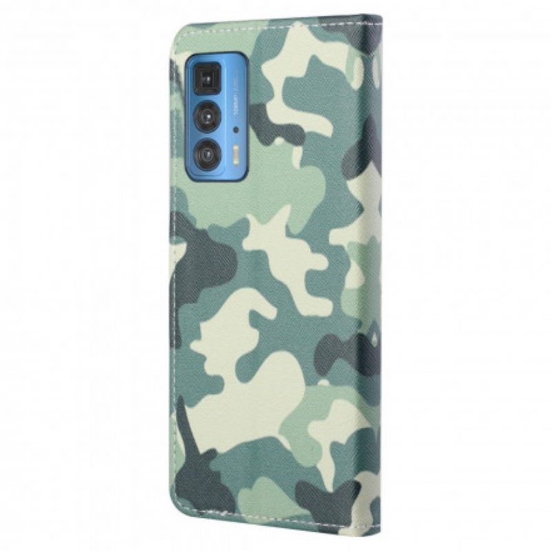 Flip Case Motorola Edge 20 Pro Military Camouflage