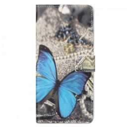 Kotelot Motorola Edge 20 Pro Blue Butterfly