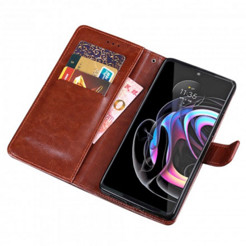 Kotelot Motorola Edge 20 Pro Faux Leather Idewei