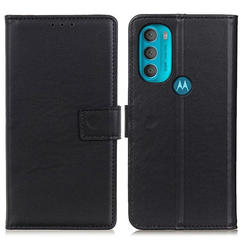 Flip Case Moto G71 5G Simple Faux Leather