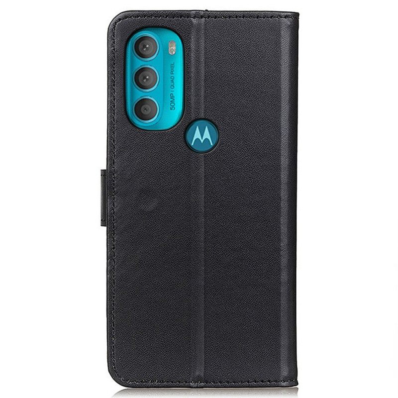 Flip Case Moto G71 5G Simple Faux Leather