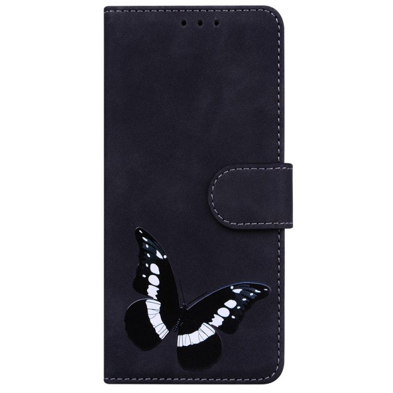 Flip Case Moto G71 5G Skin-touch Butterfly