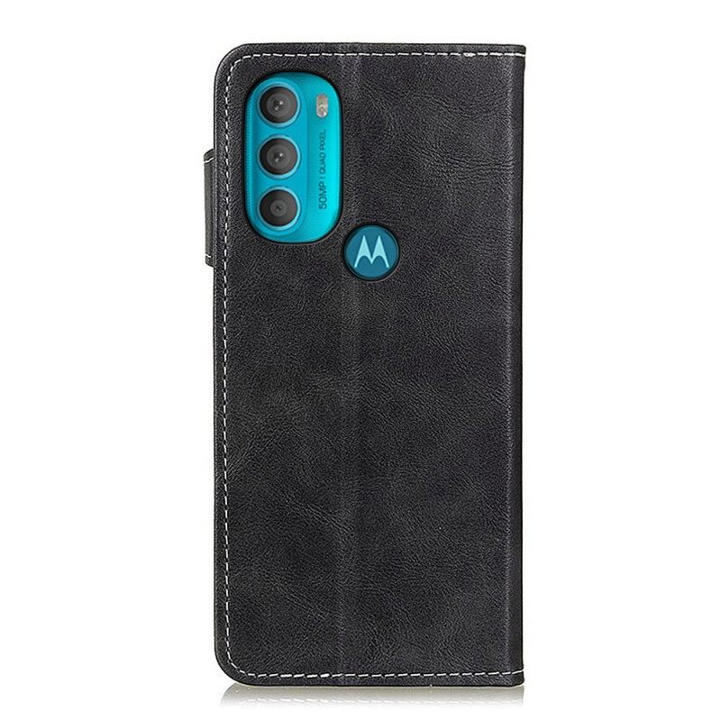 Flip Case Moto G71 5G Taiteellinen Ompelupainike