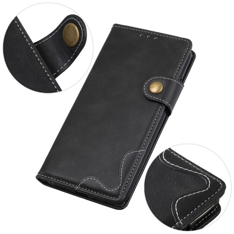 Flip Case Moto G71 5G Taiteellinen Ompelupainike