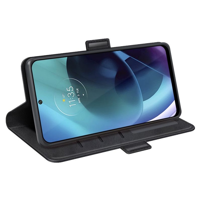 Kotelot Moto G71 5G Double Flap