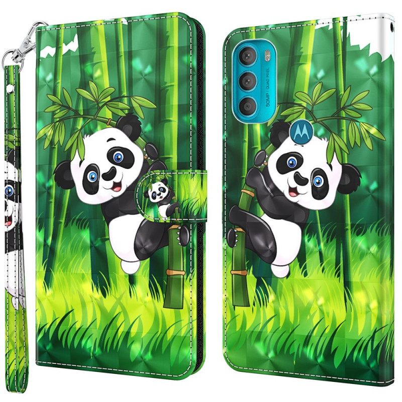 Kotelot Moto G71 5G Panda Ja Bamboo