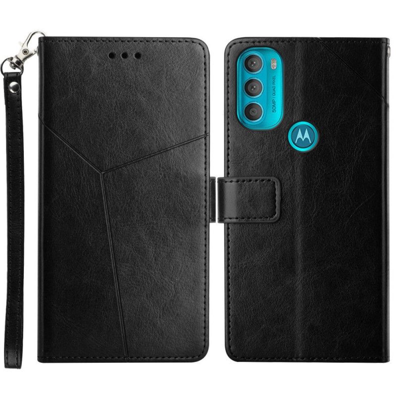 Kotelot Moto G71 5G Style Leather Geo Y Design