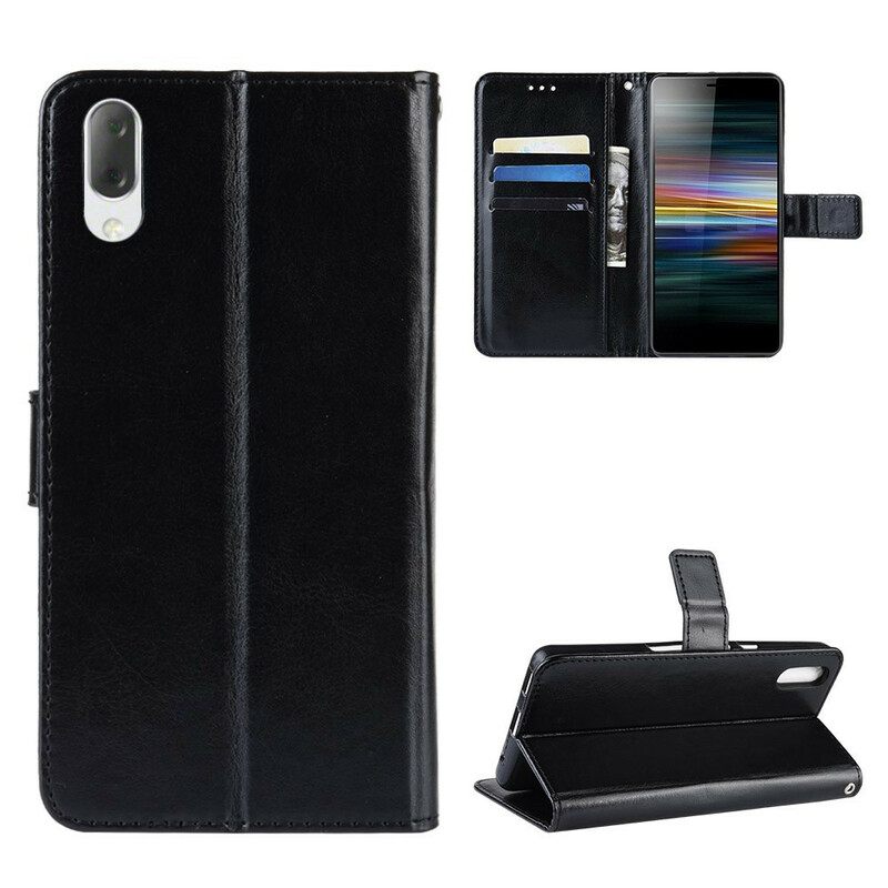 Kotelot Sony Xperia L3 Faux Leather Utra Kaulanauhalla