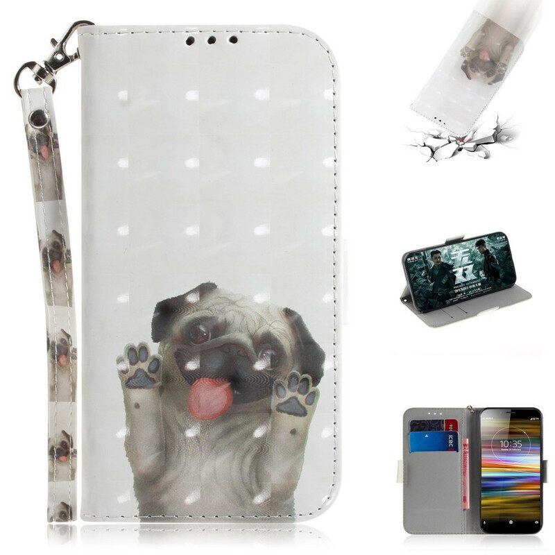 Kotelot Sony Xperia L3 Suojaketju Kuori Love My Dog In Lanyard