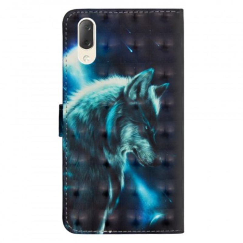 Nahkakotelo Sony Xperia L3 Majestic Wolf