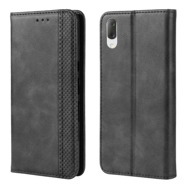 Puhelinkuoret Sony Xperia L3 Kotelot Flip Style Leather Vintage Design