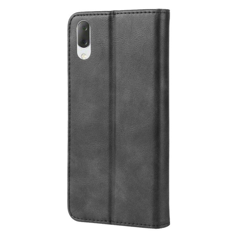 Puhelinkuoret Sony Xperia L3 Kotelot Flip Style Leather Vintage Design