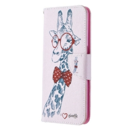 Nahkakotelo Oppo A72 Brainy Giraffe