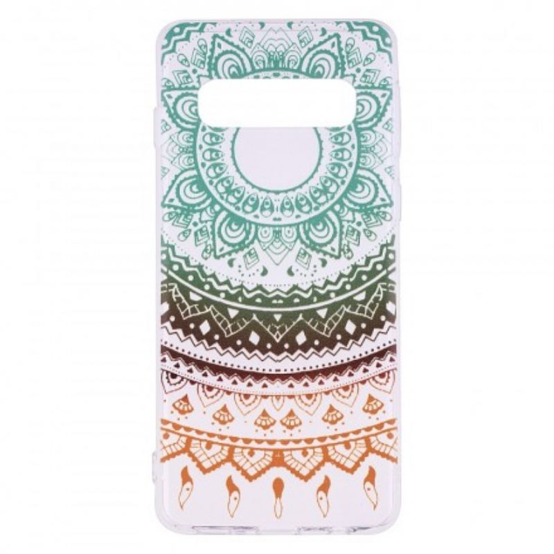 Case Samsung Galaxy S10 Plus Läpinäkyvä Värillinen Mandala