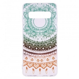 Case Samsung Galaxy S10 Plus Läpinäkyvä Värillinen Mandala