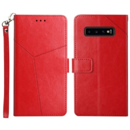 Kotelot Samsung Galaxy S10 Plus Style Leather Geo Y Design