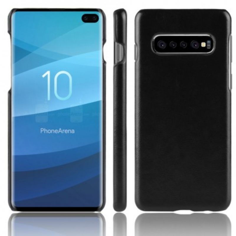 Kuori Samsung Galaxy S10 Plus Litchin Nahkaefekti