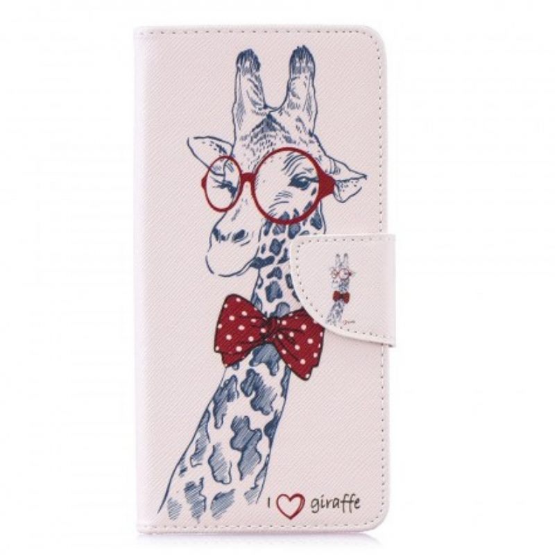 Nahkakotelo Samsung Galaxy S10 Plus Brainy Giraffe