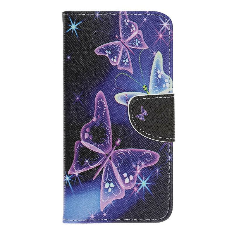 Kotelot Huawei P Smart S Neon Butterflies