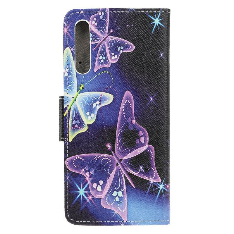 Kotelot Huawei P Smart S Neon Butterflies