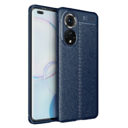 Kuori Honor 50 Pro Pro Double Line Litchi Leather Effect