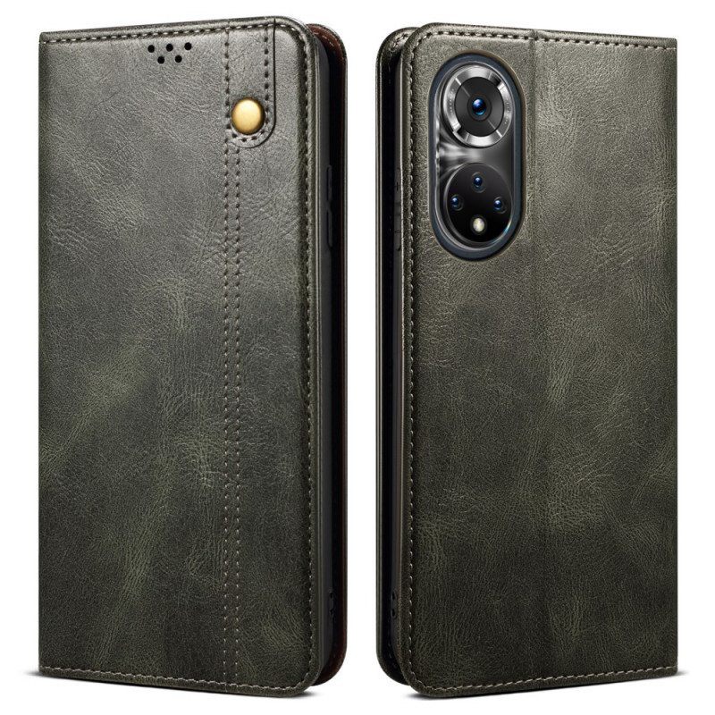 Puhelinkuoret Honor 50 Pro Kotelot Flip Pro Waxed Faux Leather