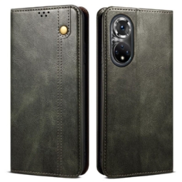 Puhelinkuoret Honor 50 Pro Kotelot Flip Pro Waxed Faux Leather