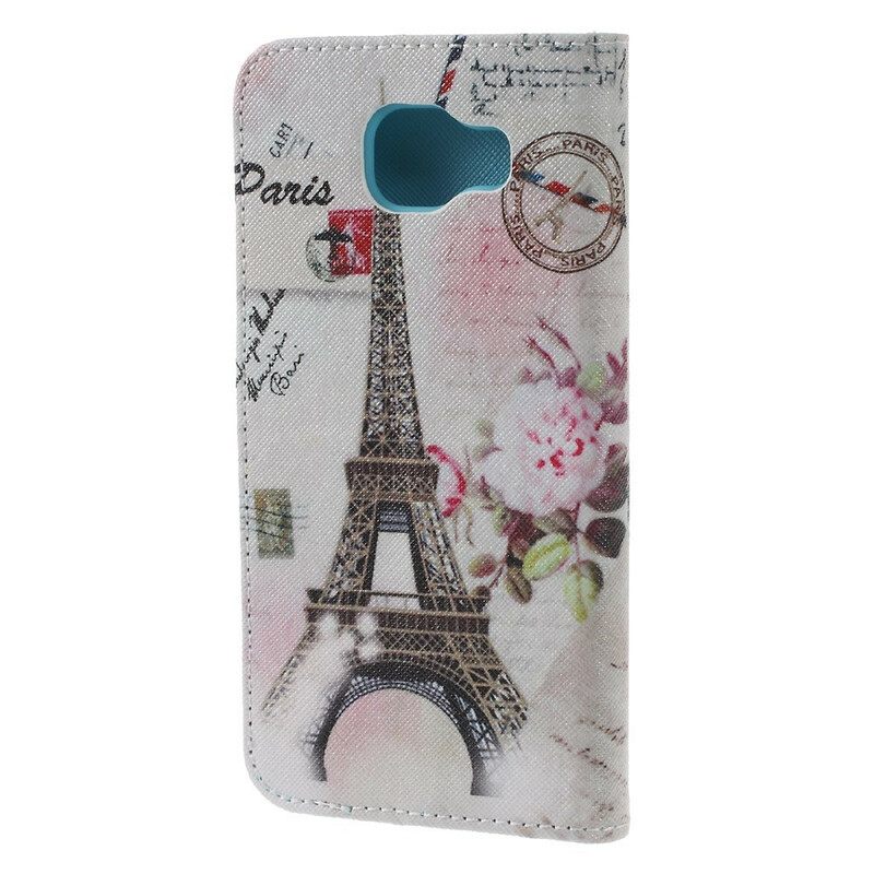 Kotelot Samsung Galaxy A5 2016 Retro Eiffel-torni