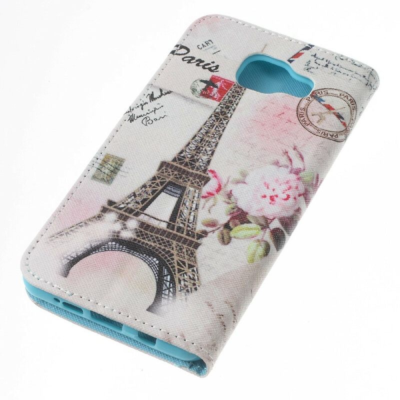 Kotelot Samsung Galaxy A5 2016 Retro Eiffel-torni