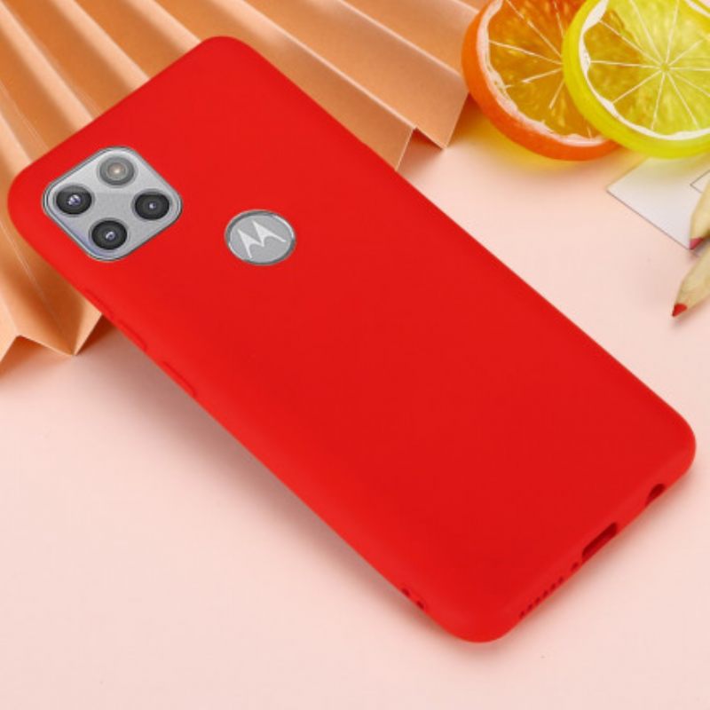 Kuori Moto G 5G Design Nestemäinen Silikoni Kaulanauhalla