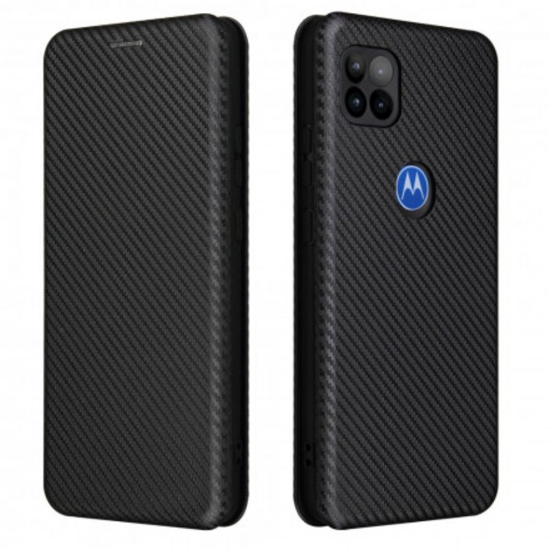 Puhelinkuoret Moto G 5G Kotelot Flip Silicone Carbon