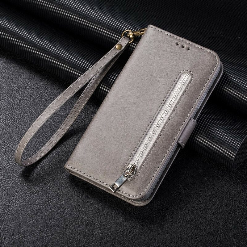 Flip Case Xiaomi Mi 9 Lite Kukkaro Kaulanauhalla