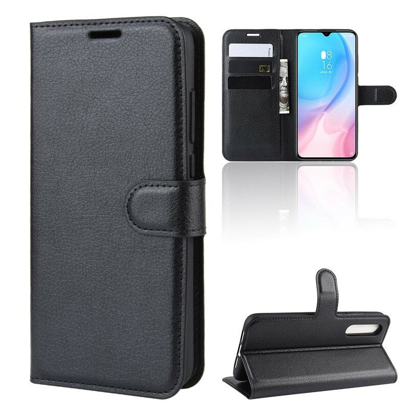 Kotelot Xiaomi Mi 9 Lite Classic Litchi Faux Leather