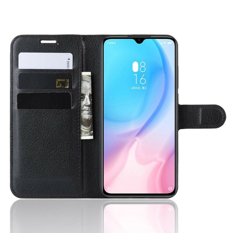 Kotelot Xiaomi Mi 9 Lite Classic Litchi Faux Leather