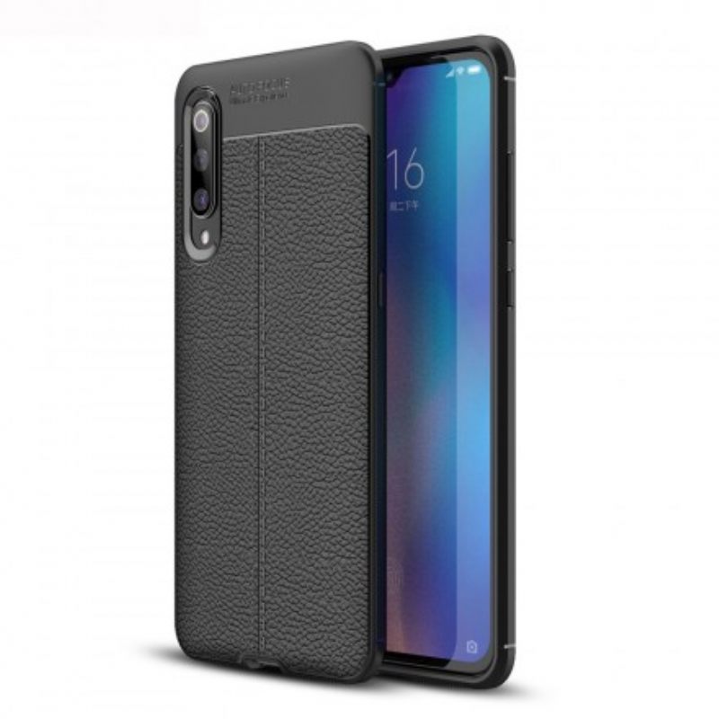 Kuori Xiaomi Mi 9 Double Line Litchi Leather Effect