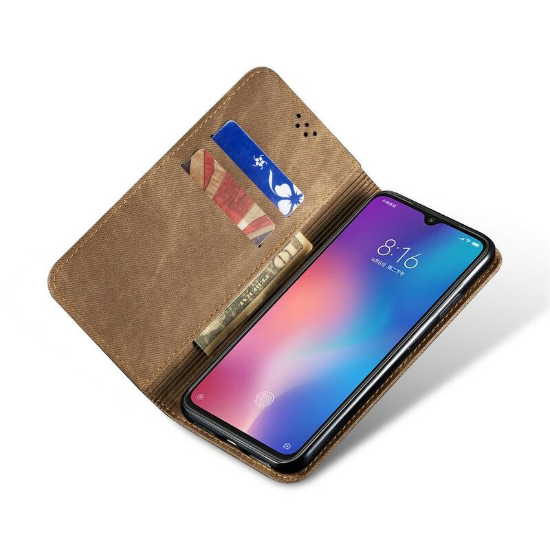 Puhelinkuoret Xiaomi Mi 9 Kotelot Flip Denim Kangas