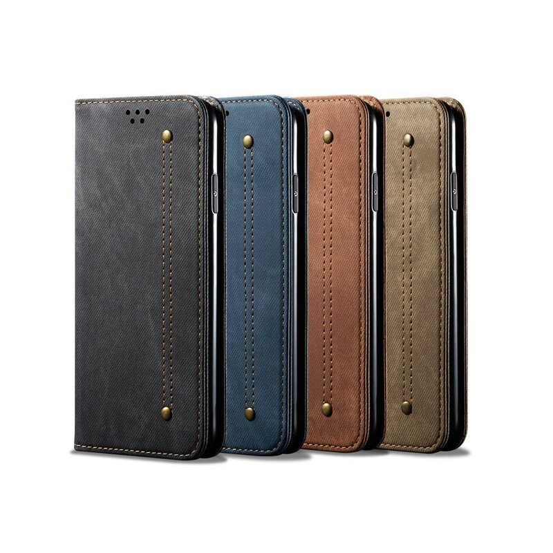 Puhelinkuoret Xiaomi Mi 9 Kotelot Flip Denim Kangas