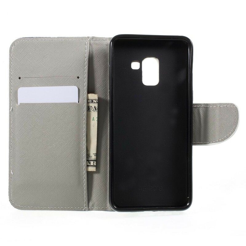 Flip Case Samsung Galaxy A8 2018 Perhoset