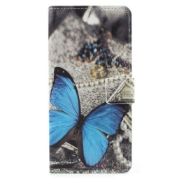 Kotelot Samsung Galaxy A8 2018 Blue Butterfly