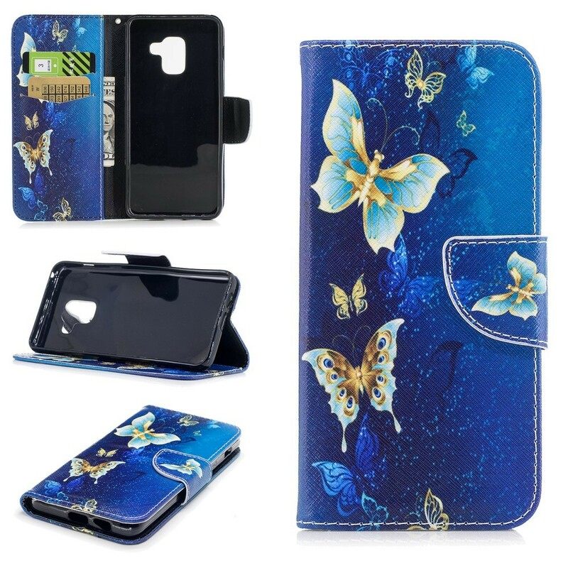 Kotelot Samsung Galaxy A8 2018 Butterflies In The Night