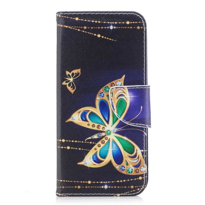 Nahkakotelo Samsung Galaxy A8 2018 Magic Butterfly