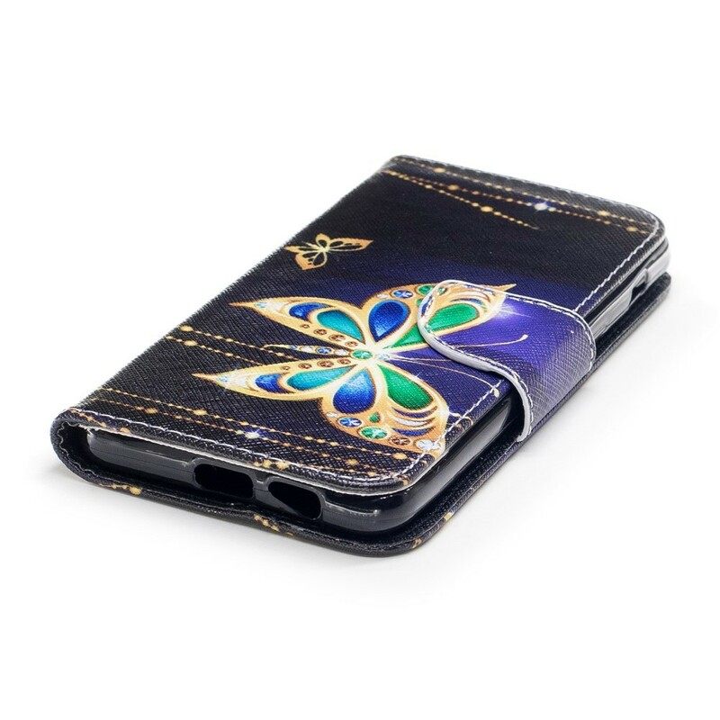 Nahkakotelo Samsung Galaxy A8 2018 Magic Butterfly