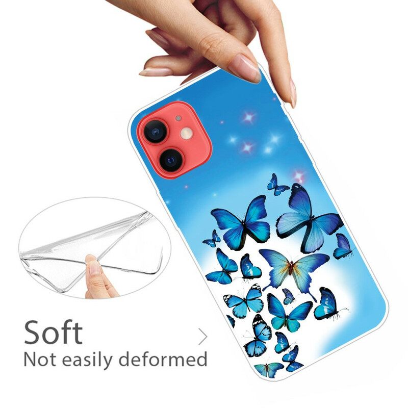 Case iPhone 13 Mini Butterflies Perhoset