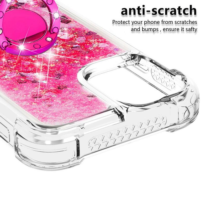 Case iPhone 13 Mini Paljetteja Rengastuella