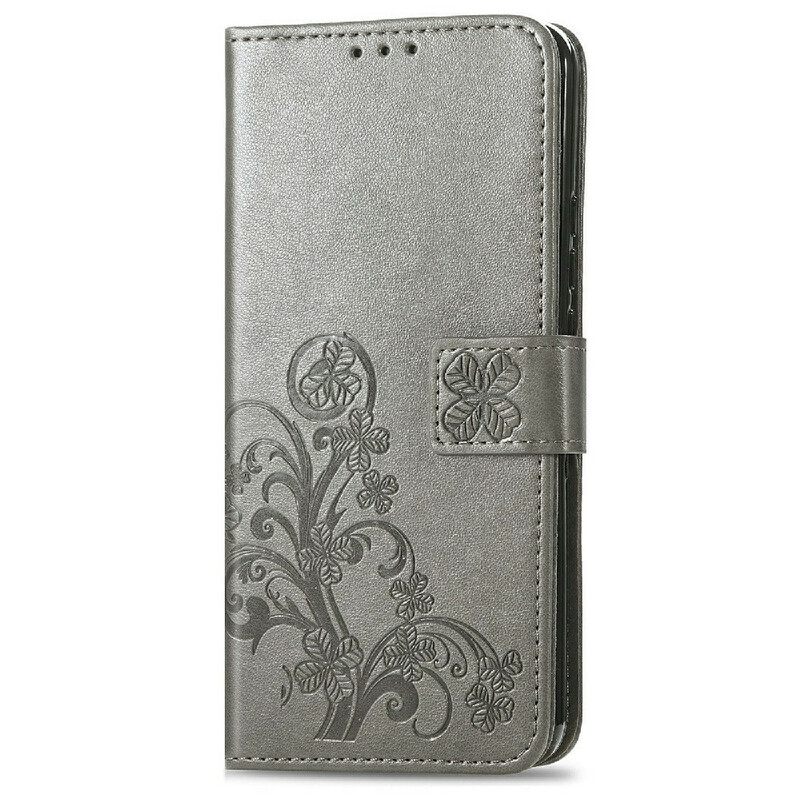 Flip Case iPhone 13 Mini Suojaketju Kuori Butterflies And Flowers Strap