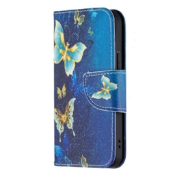 Kotelot iPhone 13 Mini Butterflies Kings